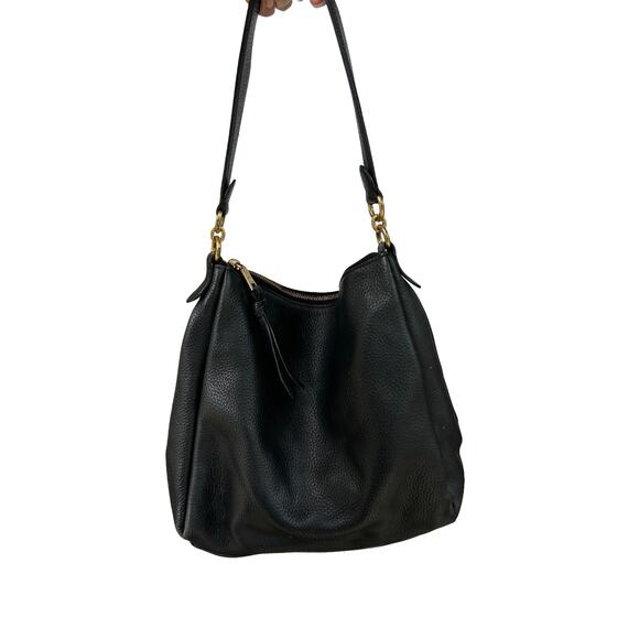 Coach Handbags - Coach Shay Shoulder Bag in Black Soft Pebbled Leather - Style 93811